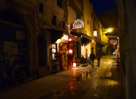 Ambiance de nuit et de pluie Essaouira